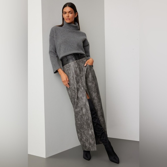 AFRM Easton Double Maxi Skirt 30 - Picture 3 of 14